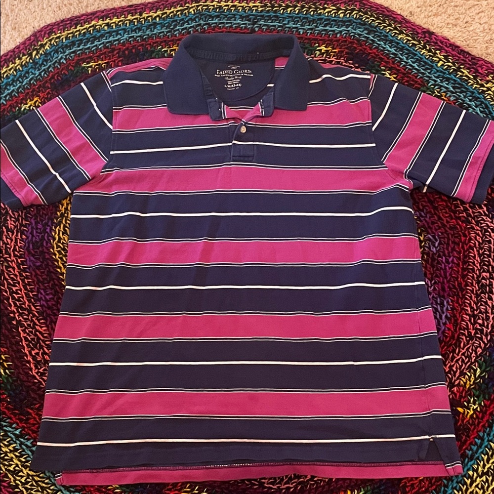 Faded Glory Navy Polo Shirt